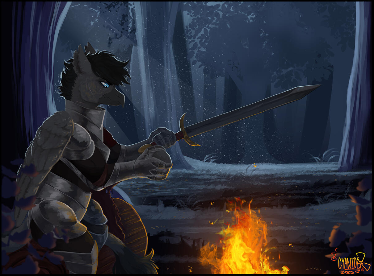 rendered fullbody (with background)